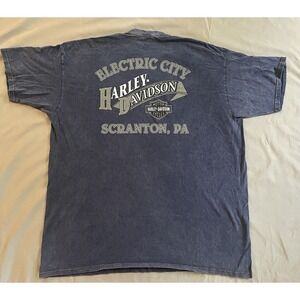 Vintage Harley Davidson T Shirt Electric City Scranton PA Short Sleeve 3XL